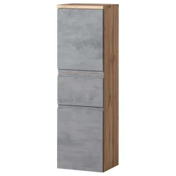 130x40x35 cm Midi Badschrank in Beton & Wildeiche - Mia^Wohnen Outlet