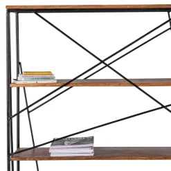 120x202x60 cm Regal mit Schreibtisch im Loft Style - Offia^Wohnen