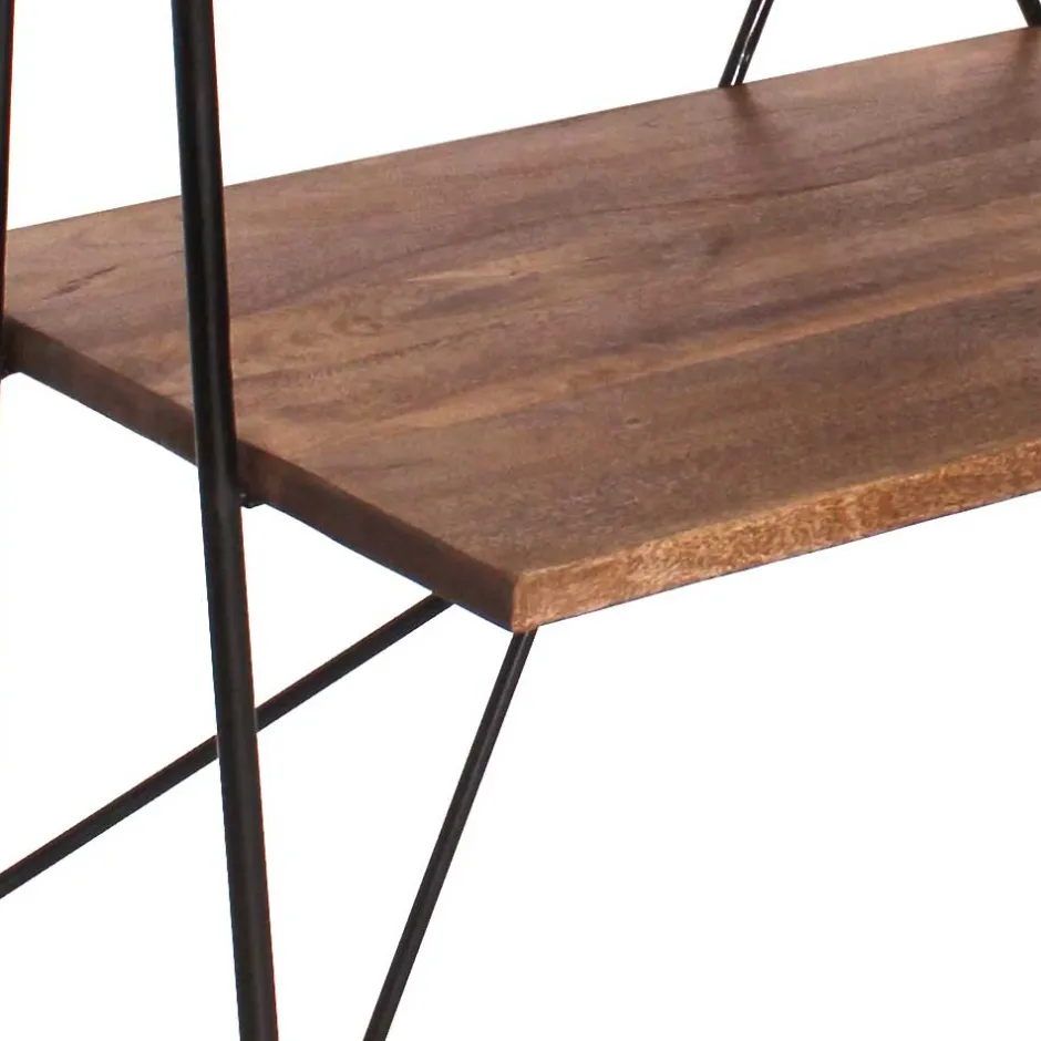 120x202x60 cm Regal mit Schreibtisch im Loft Style - Offia^Wohnen