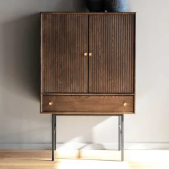 Wohnen 79x125x42 cm Retro Schrank mit Bodenfreiheit - Cuzliav