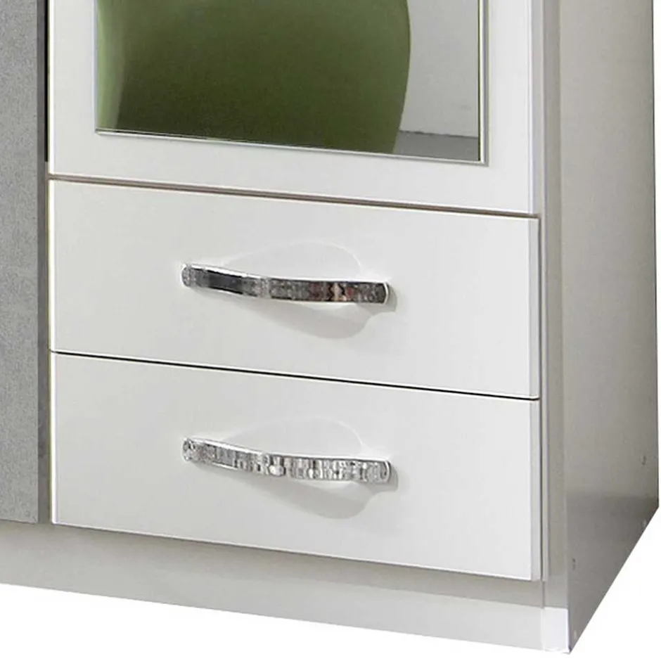 Wohnen 91x199x58 cm Schlafzimmerschrank in Weiß - Hotti