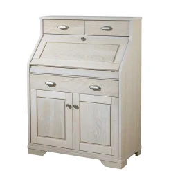 Wohnen 87x117x44 cm Sekretär aus Eiche White Washed - Larioja