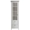 58x200x40 cm Skandi Vitrine in Weiß lackiert - Astinion^Wohnen New
