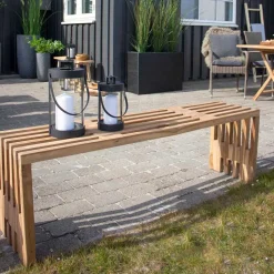 140x45x35 cm Teakholz Bank geölt - Fire^Wohnen New