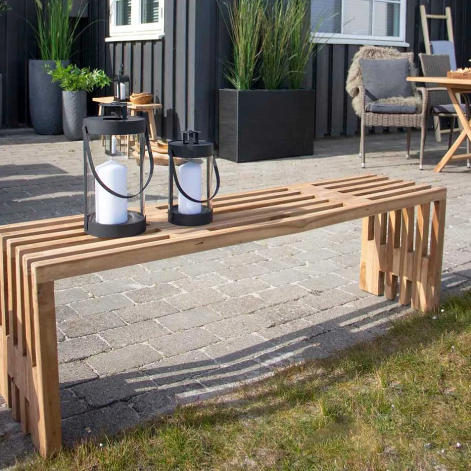 140x45x35 cm Teakholz Bank geölt - Fire^Wohnen New