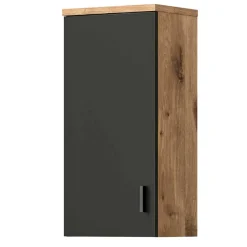 37x75x25 cm 1-türiger Bad Oberschrank modern - Steikun^Wohnen