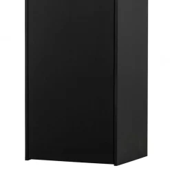 Wohnen 44x188x35 cm 1-türiger Schrank in Schwarz lackiert - Riley