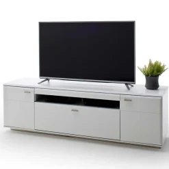 195x60x51 cm TV Board Unterschrank in Weiß - Hazime^Wohnen Sale
