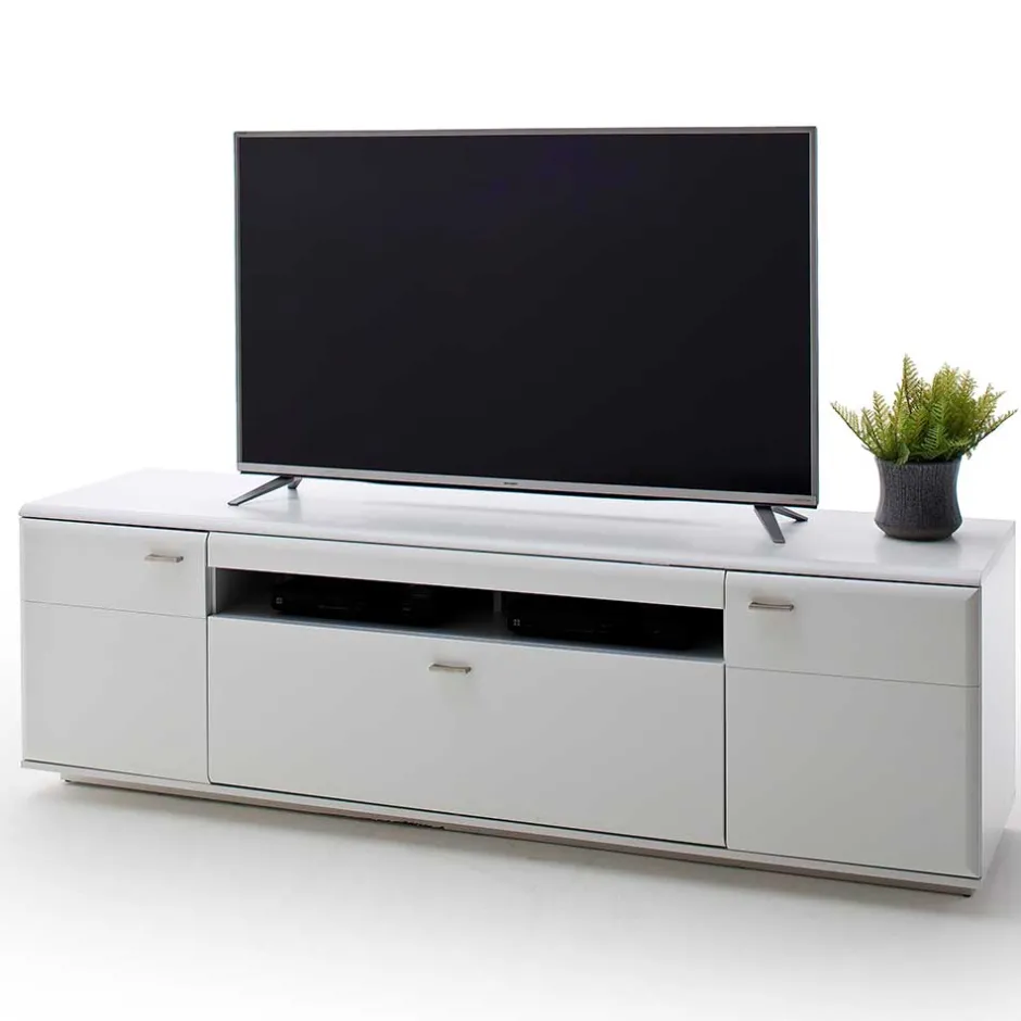 195x60x51 cm TV Board Unterschrank in Weiß - Hazime^Wohnen Sale