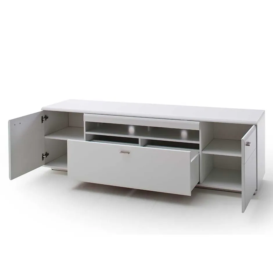 195x60x51 cm TV Board Unterschrank in Weiß - Hazime^Wohnen Sale