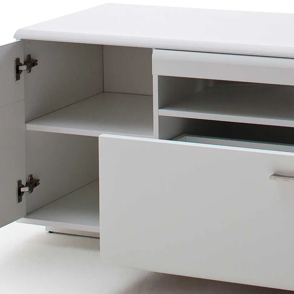 195x60x51 cm TV Board Unterschrank in Weiß - Hazime^Wohnen Sale