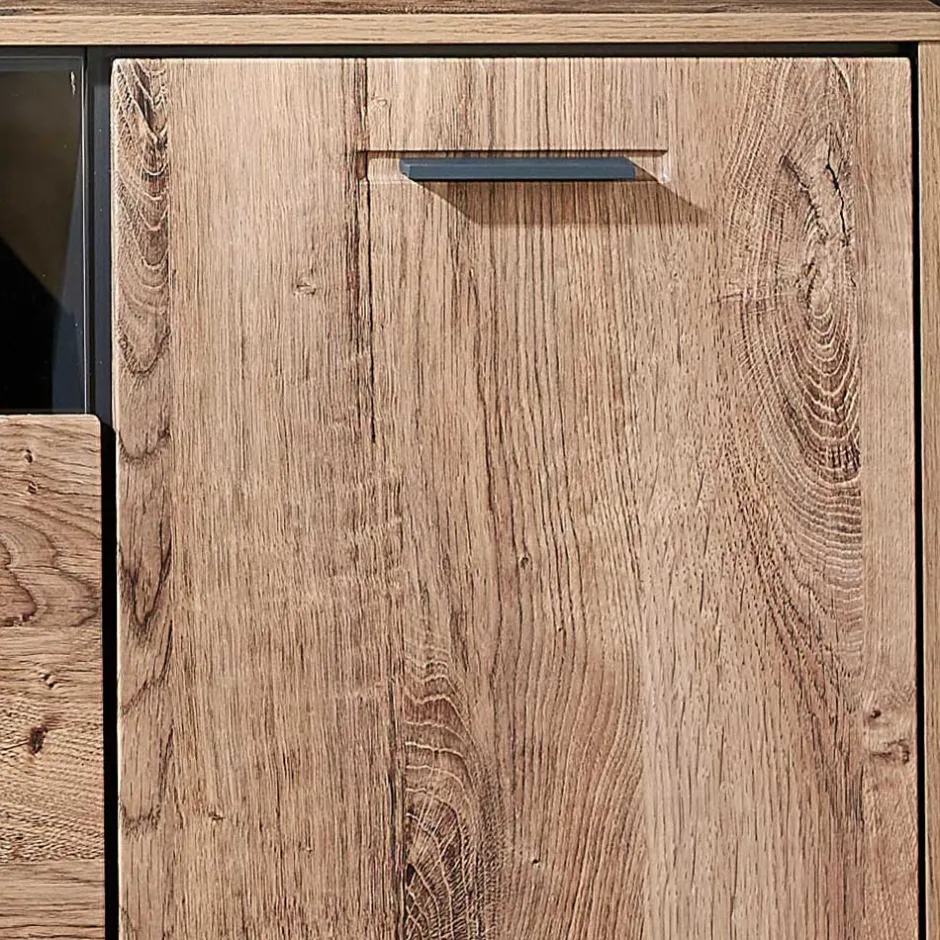 Wohnen 175x75x48 cm Wohnzimmer Sideboard in Holzoptik - Xindus