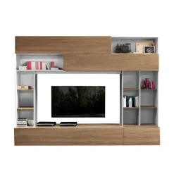 277x209x40 cm Wohnzimmerwand zweifarbig - Ceroc^Wohnen Sale