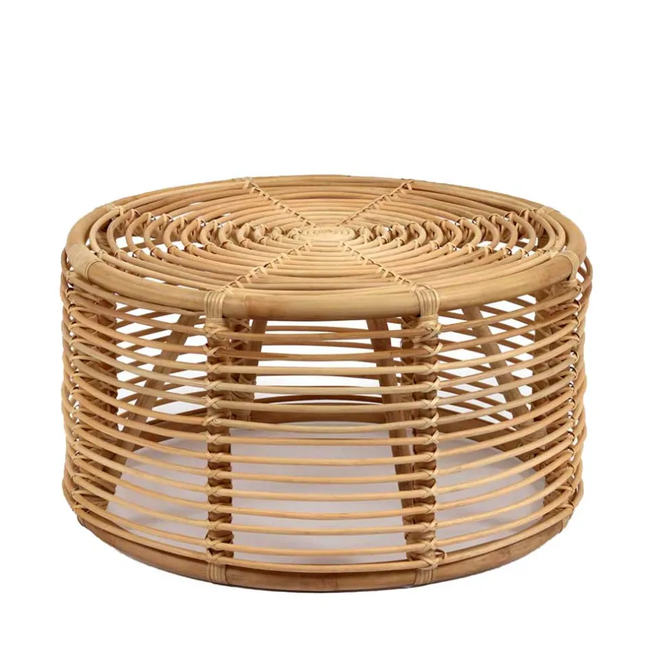 Wohnen 66x36x66 Couchtisch aus Rattan Geflecht - Phildel