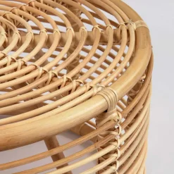 Wohnen 66x36x66 Couchtisch aus Rattan Geflecht - Phildel