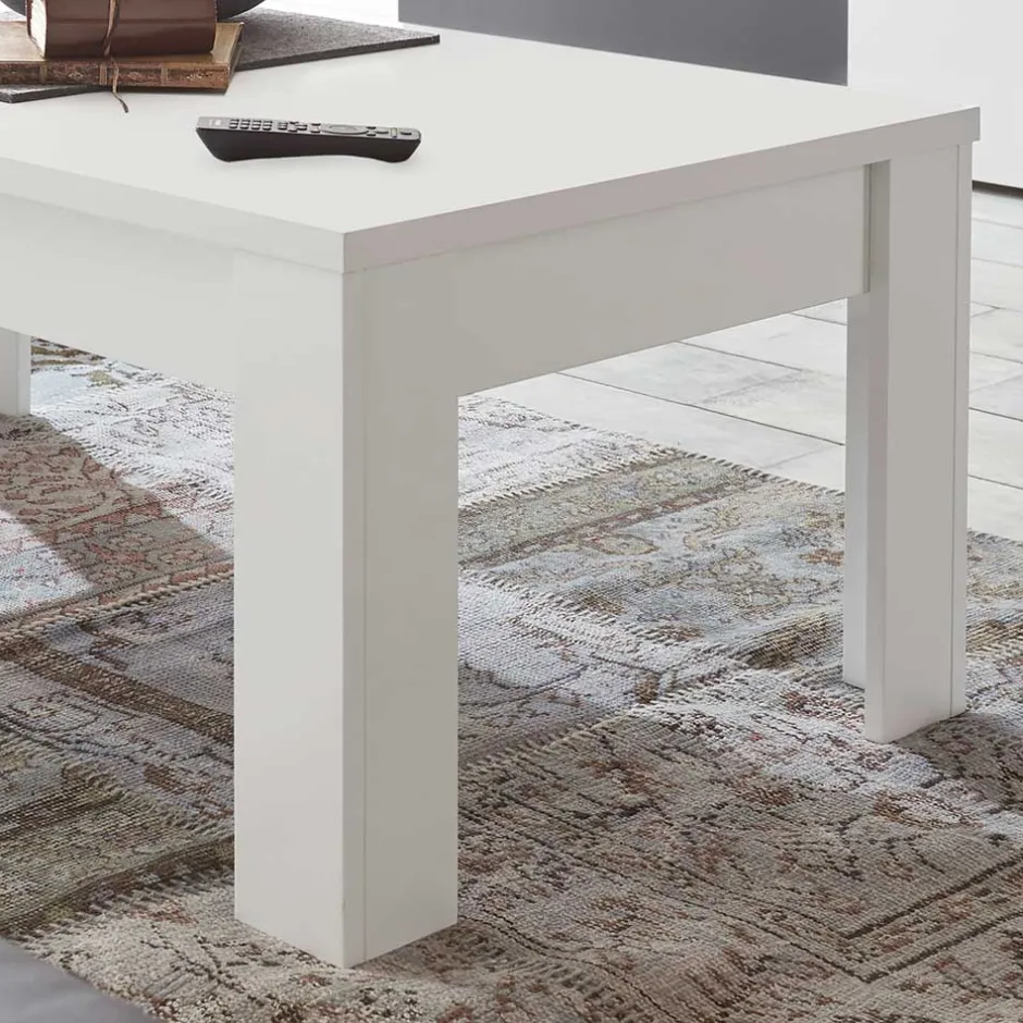 122x45x65 Couchtisch in Weiß lackiert - Mikes^Wohnen