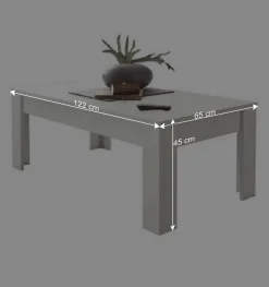 122x45x65 Couchtisch in Weiß lackiert - Mikes^Wohnen