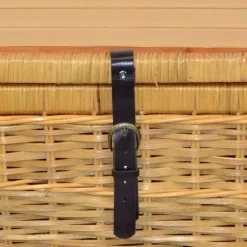 Wohnen 58x44x45 Couchtisch Truhe aus Rattan Geflecht - Valnut