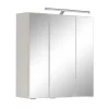 Wohnen 60x66x20 3D Spiegelschrank mit Aufsatzleuchte LED - Lasdias