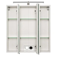 Wohnen 60x66x20 3D Spiegelschrank mit Aufsatzleuchte LED - Lasdias