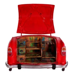 Wohnen 168x80x72 Design Bar Schrank in Auto Optik - Rabbia