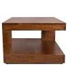 Wohnen 90x40x60 Design Couchtisch aus massivem Holz - Macherie