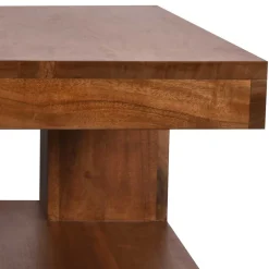 Wohnen 90x40x60 Design Couchtisch aus massivem Holz - Macherie