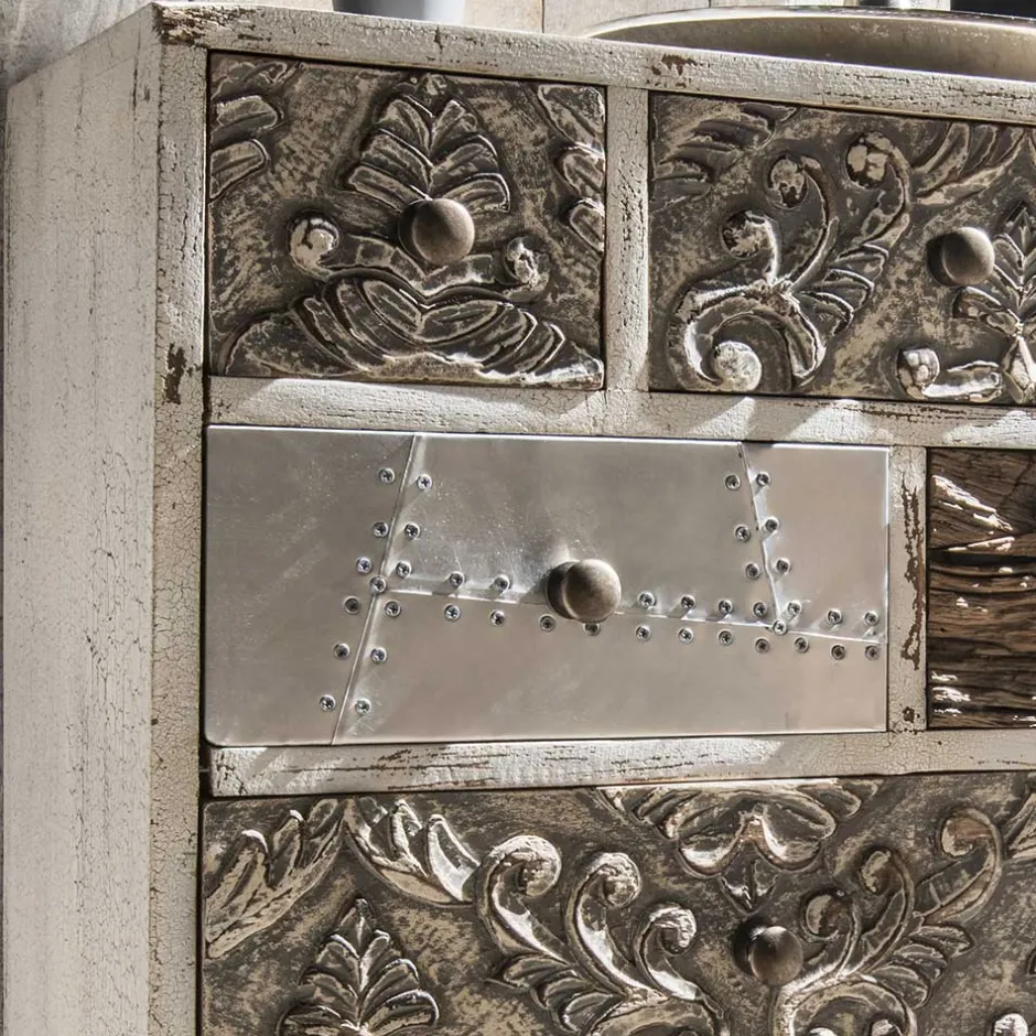 55x105x40 Design Hochkommode mit sieben Schubladen - Moonshine^Wohnen Discount