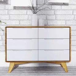 90x63x40 Design Kommode mit sechs Schubladen - Diesta^Wohnen Clearance