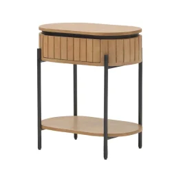 Wohnen 55x65x35 Design Nachtkommode oval - Ilvenda