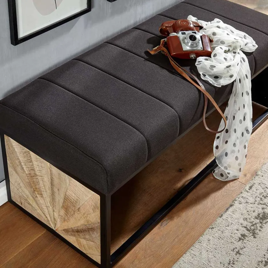 105x40x40 Design Polsterbank mit einem Sitzplatz - Rulette^Wohnen Outlet