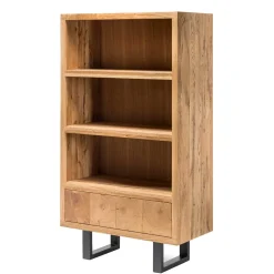 Wohnen 90x160x45 Design Regal aus Asteiche - Ventida