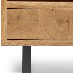 Wohnen 90x160x45 Design Regal aus Asteiche - Ventida