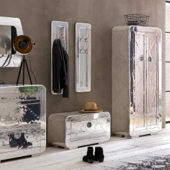 Wohnen 85x45x40 Design Schuhschrank mit Klappe - Pilot