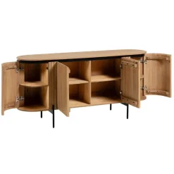 Wohnen 170x81x50 Design Sideboard in ovaler Form - Ilvenda