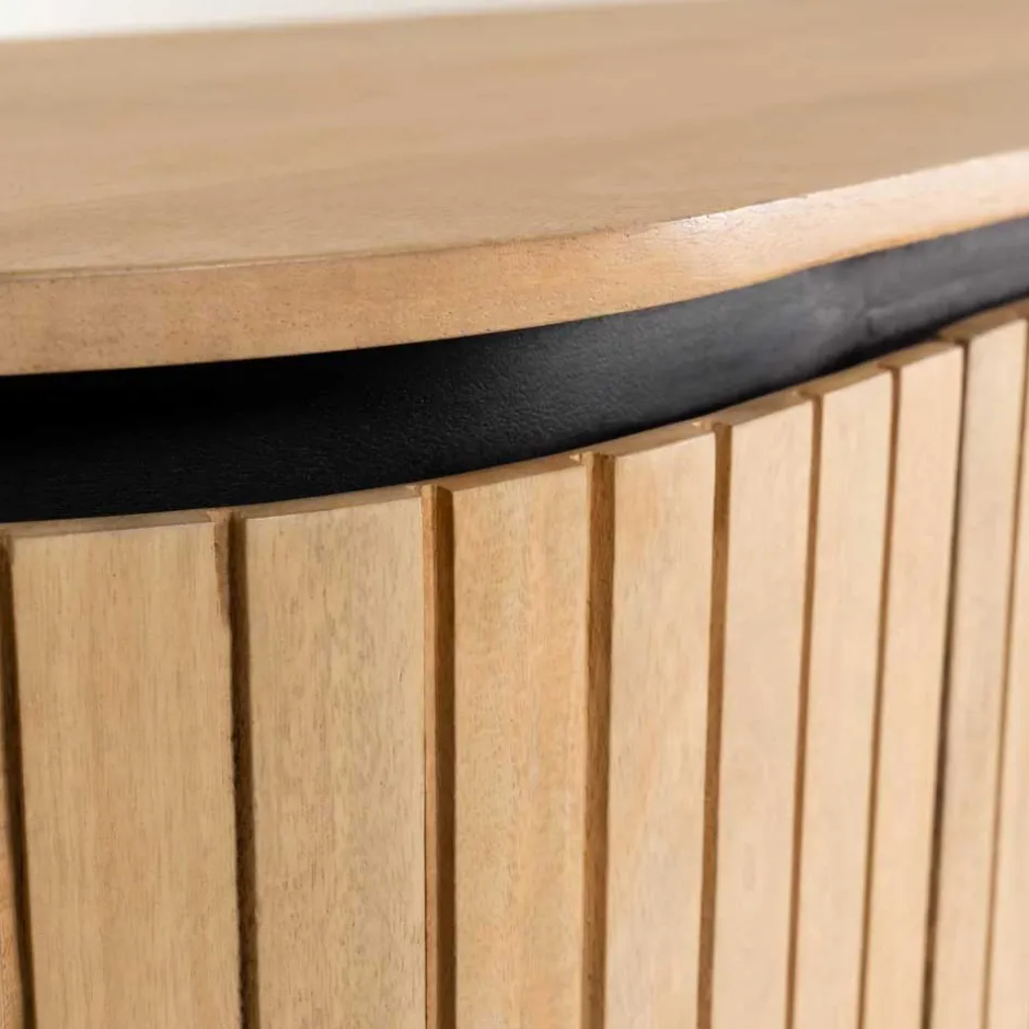 Wohnen 170x81x50 Design Sideboard in ovaler Form - Ilvenda