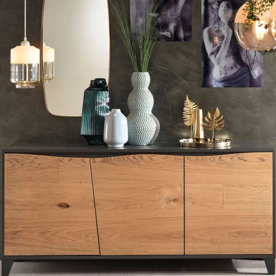 165x76x47 Design Sideboard mit drei Türen - Eric^Wohnen Best