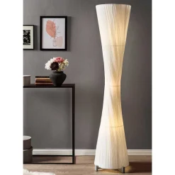 39x180x39 Design Stehleuchte aus Latex in Weiß - Maelas^Wohnen Outlet