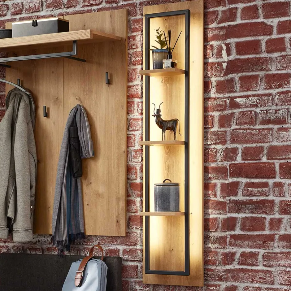 Wohnen 30x130x18 Design Wandregal mit drei Böden - Elprisca