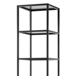 40x197x40 Designer Regal in Weiß & Schwarz - Enkraja^Wohnen Clearance