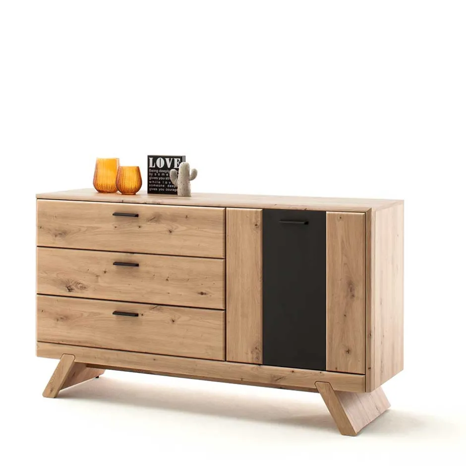 Wohnen 144x84x44 Designer Sideboard zweifarbig - Larinca