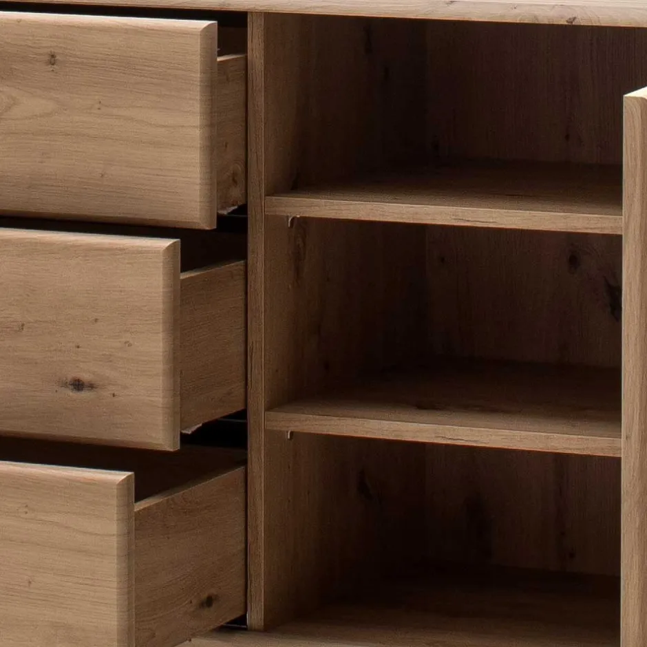 Wohnen 144x84x44 Designer Sideboard zweifarbig - Larinca