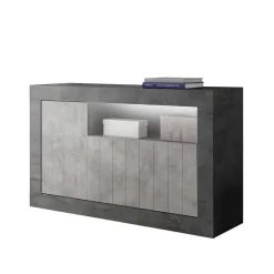 138x86x43 Design-Kommode in Grau zweifarbig - Casmas^Wohnen Outlet