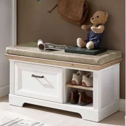 93x49x41 Dielenbank mit Stauraum - Nurelcas^Wohnen Discount