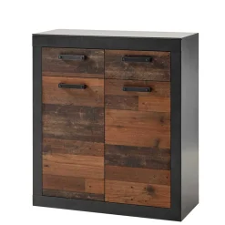 Wohnen 92x104x42 Dielenkommode in Holz Antik Optik - Timuras