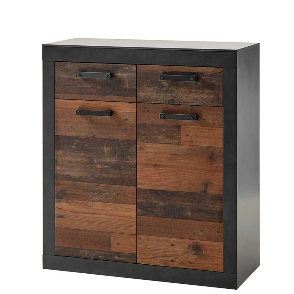 Wohnen 92x104x42 Dielenkommode in Holz Antik Optik - Timuras