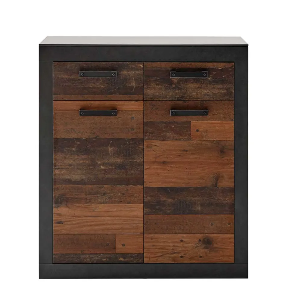 Wohnen 92x104x42 Dielenkommode in Holz Antik Optik - Timuras