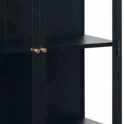 Wohnen 90x190x40 Doppeltür Vitrine aus Metall - Butoaie