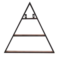 Wohnen 50x50x13 Dreieck Wandregal mit drei Böden - Mendoza