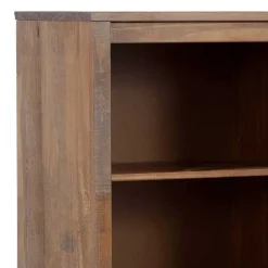 Wohnen 55x140x35 Dunkles Regal aus Kiefer Massivholz - Lavagna